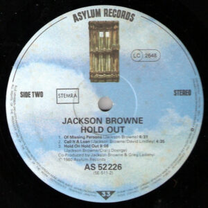 Jackson Browne, Hold Out - LP: imagen 3