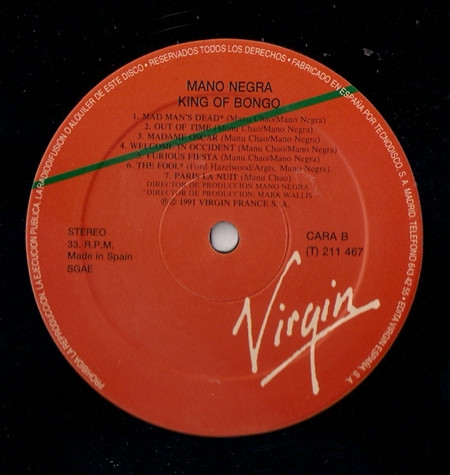 Mano Negra, King Of Bongo - LP