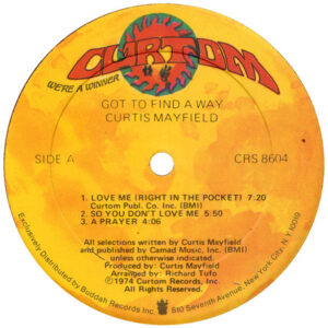 Curtis Mayfield, Got To Find A Way - LP: imagen 3