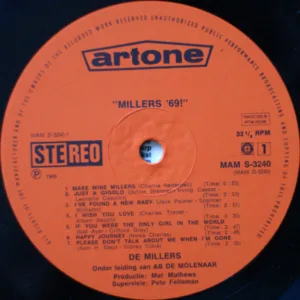 Vinilo: De Millers, Millers '69! - LP