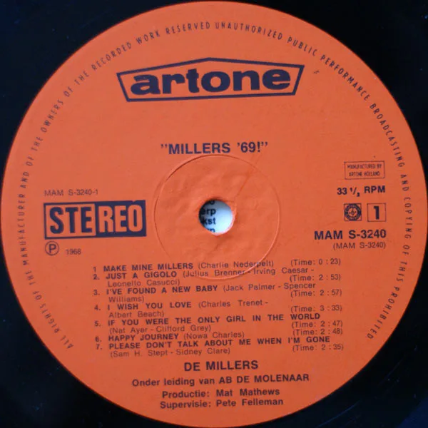 Vinilo: De Millers, Millers '69! - LP