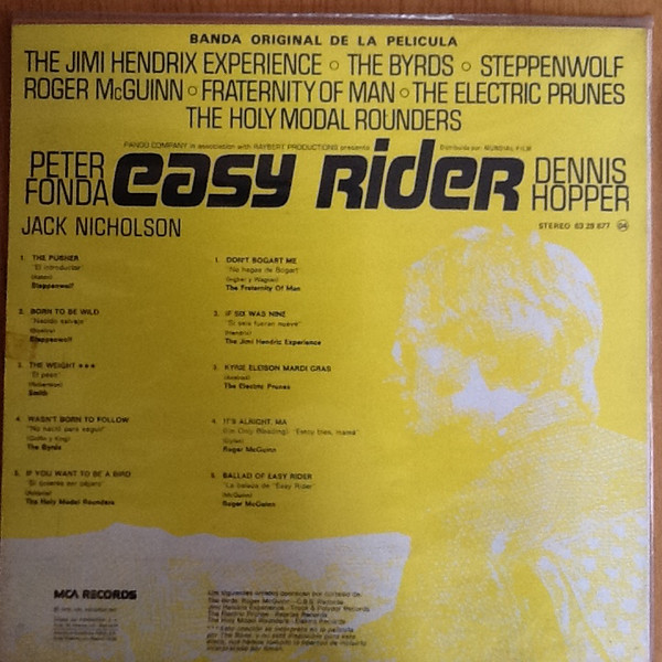 Various, Easy Rider (Banda Sonora Original De La Película) - LP