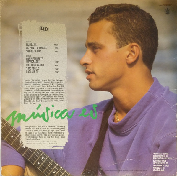 Eros Ramazzotti, Música Es - LP
