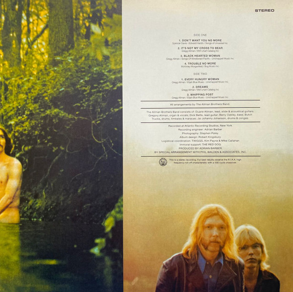 The Allman Brothers Band, The Allman Brothers Band - LP