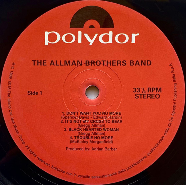 The Allman Brothers Band, The Allman Brothers Band - LP