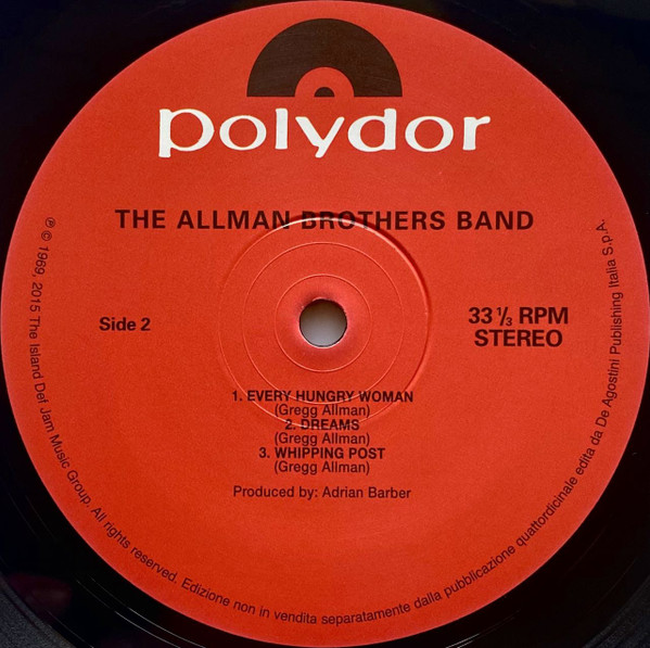 The Allman Brothers Band, The Allman Brothers Band - LP