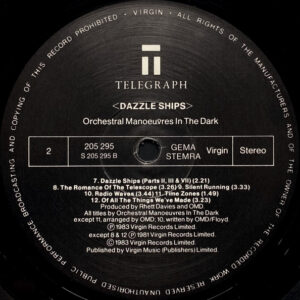 Orchestral Manoeuvres In The Dark, Dazzle Ships - LP: imagen 4