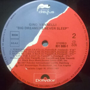 Gino Vannelli, Big Dreamers Never Sleep - LP: imagen 4
