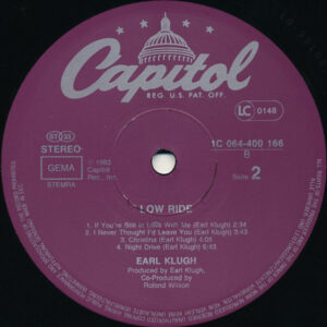 Earl Klugh, Low Ride - LP: imagen 4