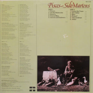 Sido Martens, Pisces - LP: imagen 2