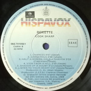 Roxette, Look Sharp! - LP: imagen 4