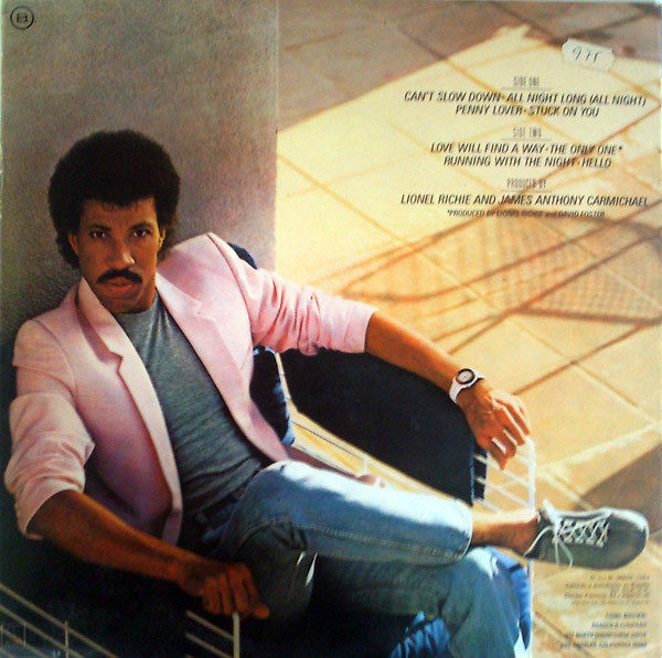 Lionel Richie, Can't Slow Down - LP