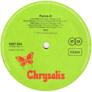 UFO, Force It - LP Album Stereo: imagen 3