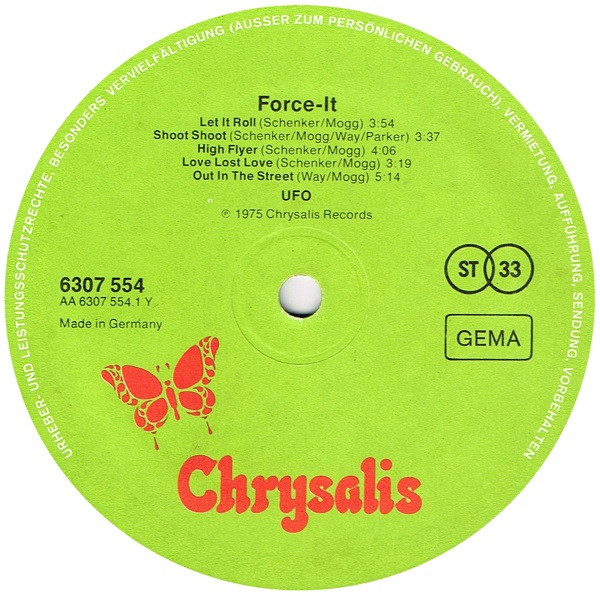 UFO, Force It - LP Album Stereo