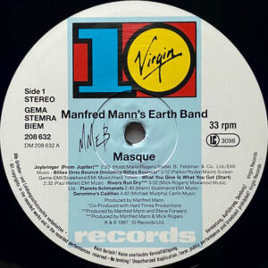 Manfred Mann's Earth Band, Masque (Songs And Planets) - LP: imagen 3