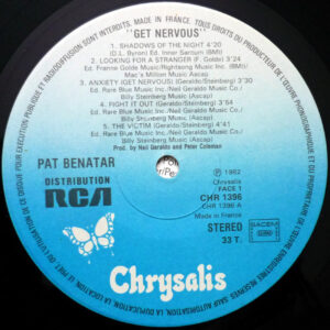 Pat Benatar, Get Nervous - LP: imagen 3