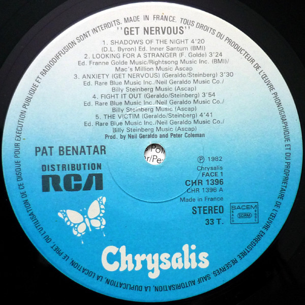 Pat Benatar, Get Nervous - LP