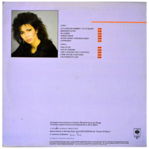 Jennifer Rush, Jennifer Rush - LP: imagen 2