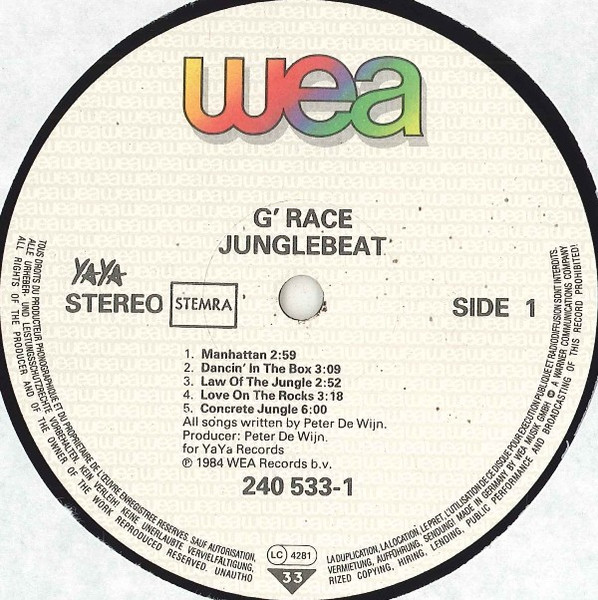 G'Race, Junglebeat - LP