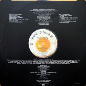 Wings, Back To The Egg - LP: imagen 5