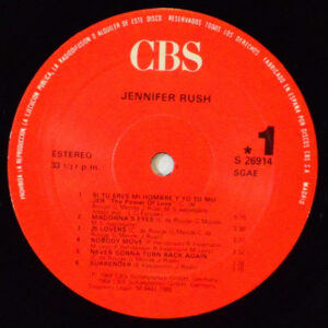 Jennifer Rush, Jennifer Rush - LP: imagen 3