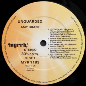 Amy Grant, Unguarded - LP: imagen 3