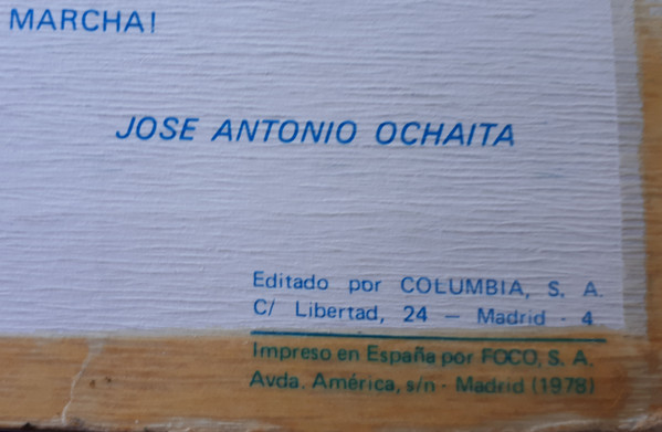 Banda De Música De La Academia Auxil, Marchas E Himnos - LP