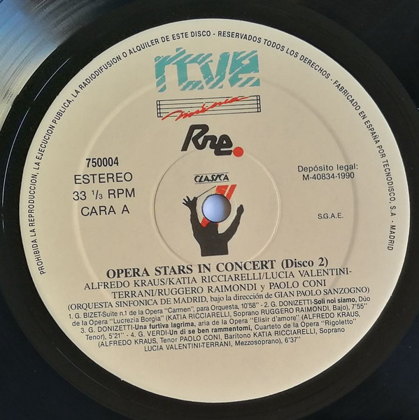 Various, Opera Stars In Concert - LP