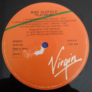 Mike Oldfield, Platinum - LP: imagen 4