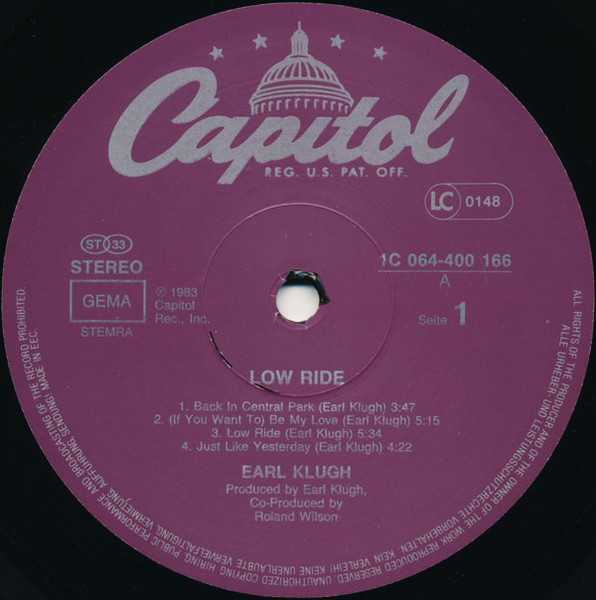 Earl Klugh, Low Ride - LP