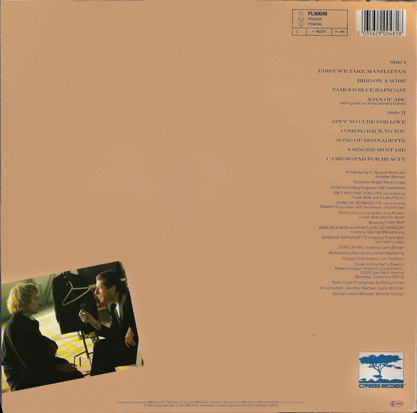 Jennifer Warnes, Famous Blue Raincoat (The Songs Of Leonard Cohen) - LP