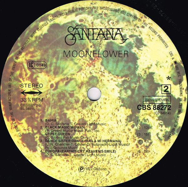 Santana, Moonflower - LP