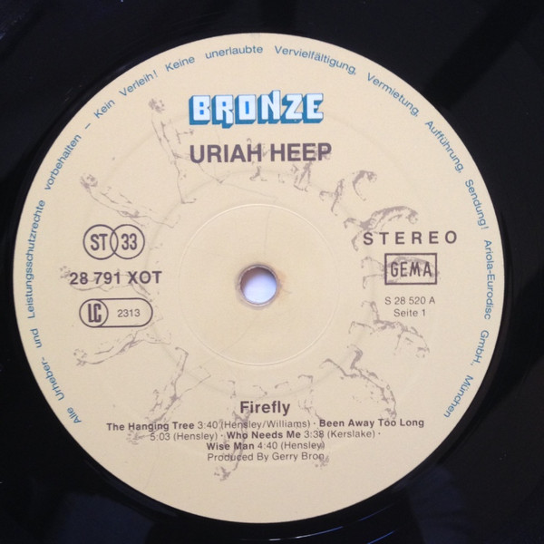 Uriah Heep, Firefly - LP