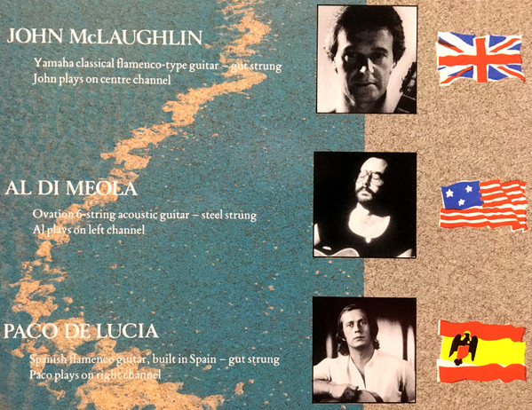 John McLaughlin, Al Di Meola, Paco De Lucía, Passion, Grace & Fire - LP