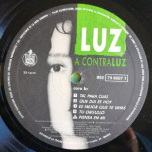 Luz Casal, A Contraluz - LP: imagen 4