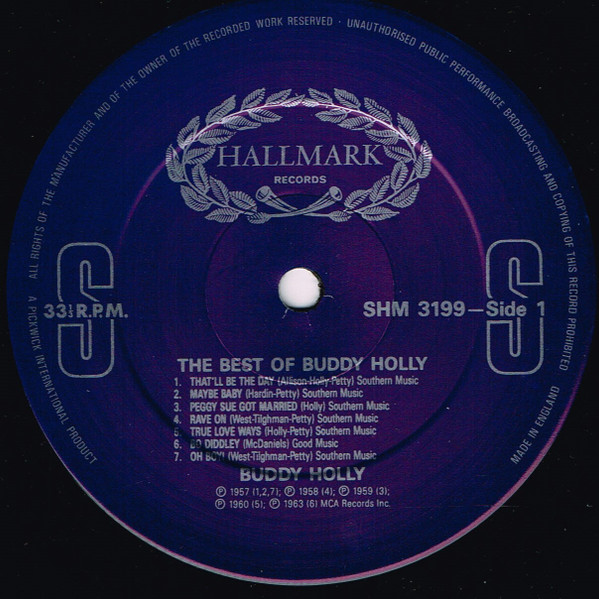 Buddy Holly, The Best Of Buddy Holly - LP