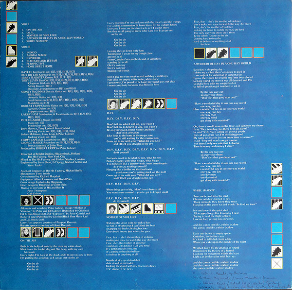 Peter Gabriel, Peter Gabriel - LP