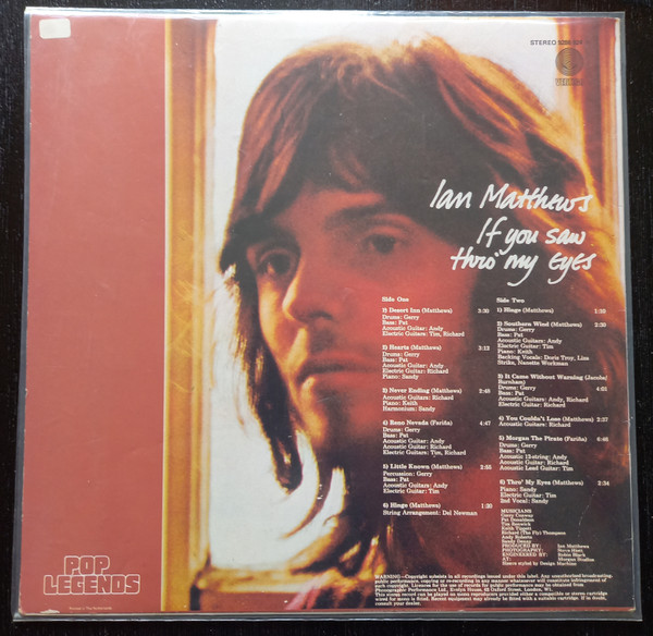 Ian Matthews, If You Saw Thro' My Eyes - LP