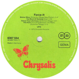 UFO, Force It - LP Album Stereo: imagen 4