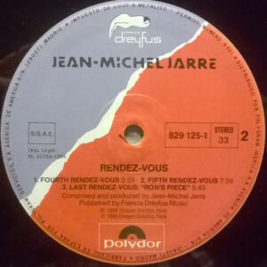 Jean-Michel Jarre, Rendez-Vous - LP: imagen 4