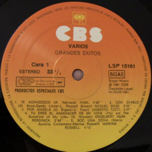 Various, Grandes Exitos - LP: imagen 3