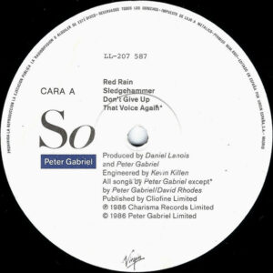 Peter Gabriel, So - LP: imagen 3