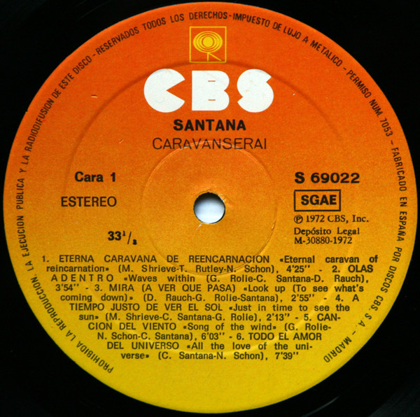Santana, Caravanserai - LP