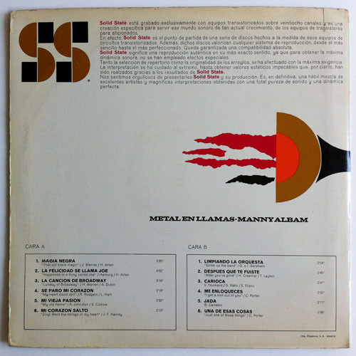 Manny Albam, Metal En Llamas "Brass On Fire" - LP