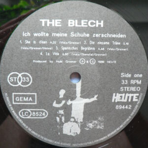 The Blech, Ich Wollte Meine Schuhe Zerschneiden - LP: imagen 3