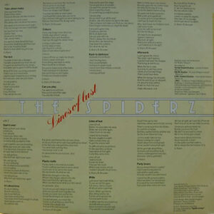 The Spiderz, Lines Of Lust - LP: imagen 6