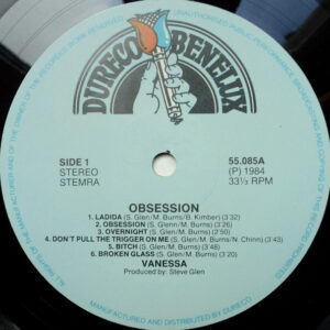Vanessa, Obsession - LP: imagen 3