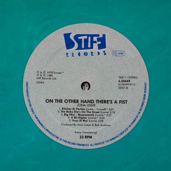 Jona Lewie, On The Other Hand There's A Fist - LP
