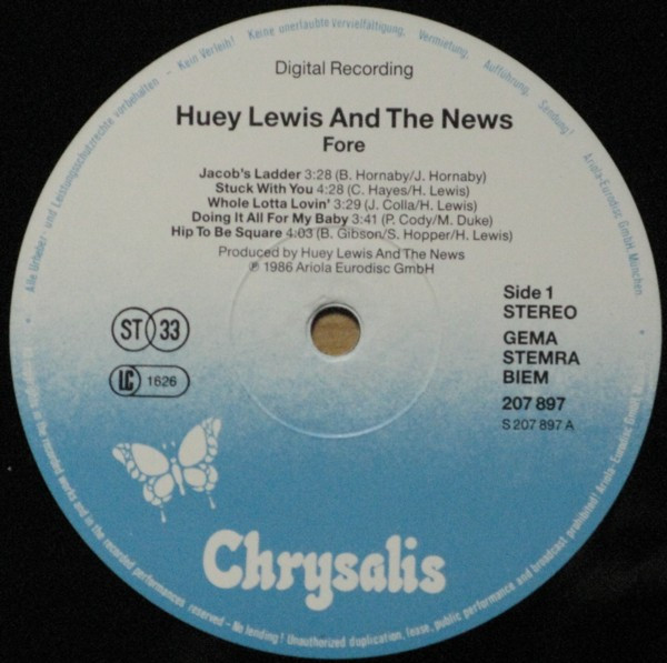 Huey Lewis And The News, Fore! - LP