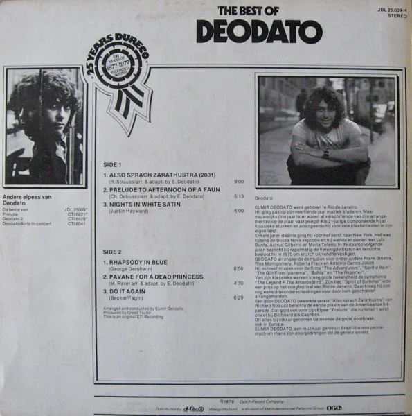 Vinilo: Deodato, The Best Of Deodato - LP